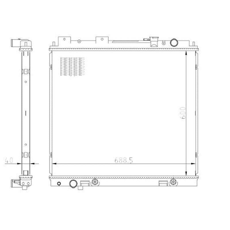 NRF Engine Radiator 59231