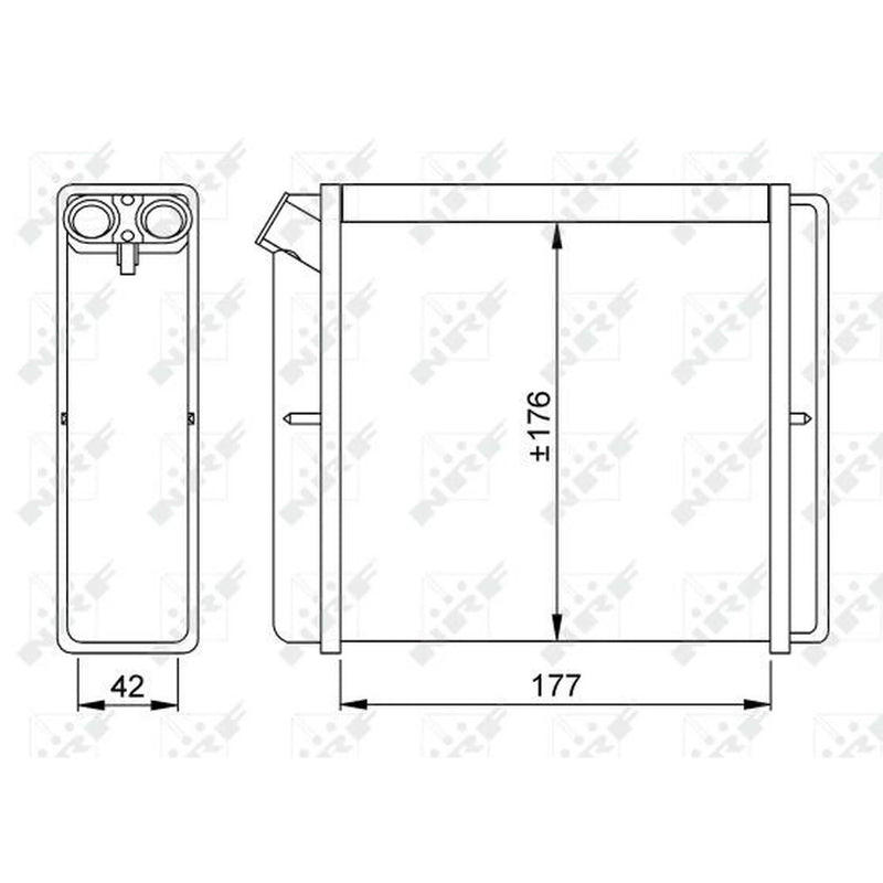 NRF Heater Matrix Core Heat Exchanger 52219