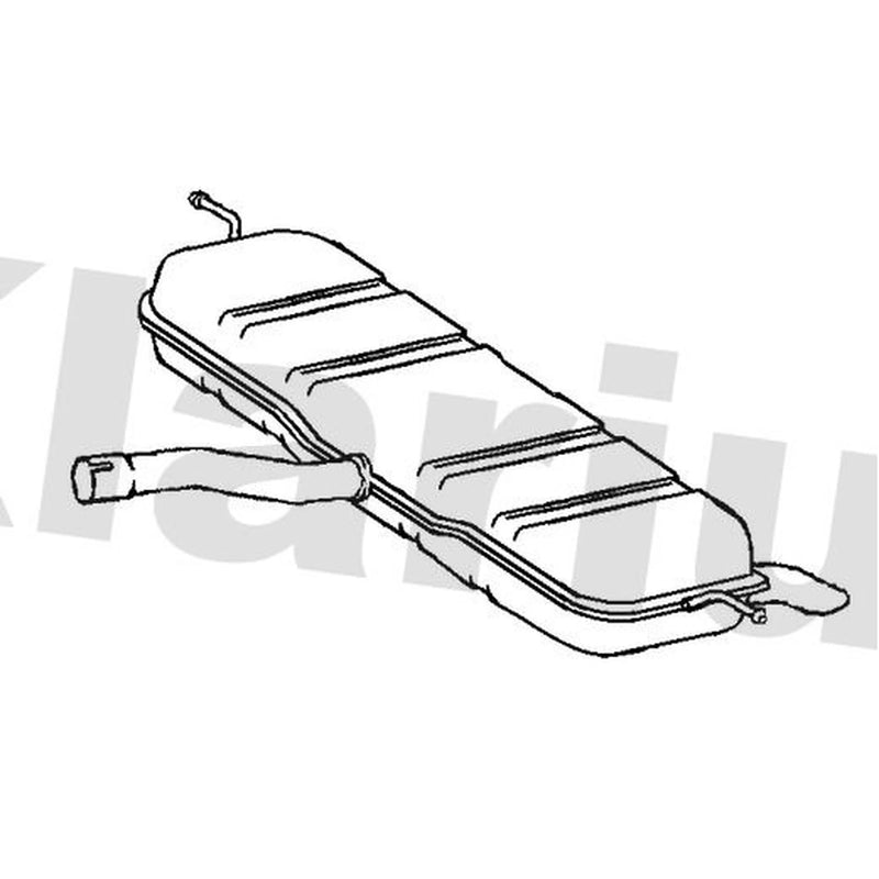 Klarius Box With Tail Pipe Rear MZ580Q