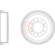 Apec Brake Drum Assembly Rear DRM9212