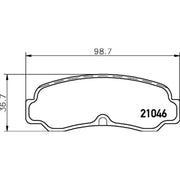 Mintex Rear Brake Pad Set MDB1320