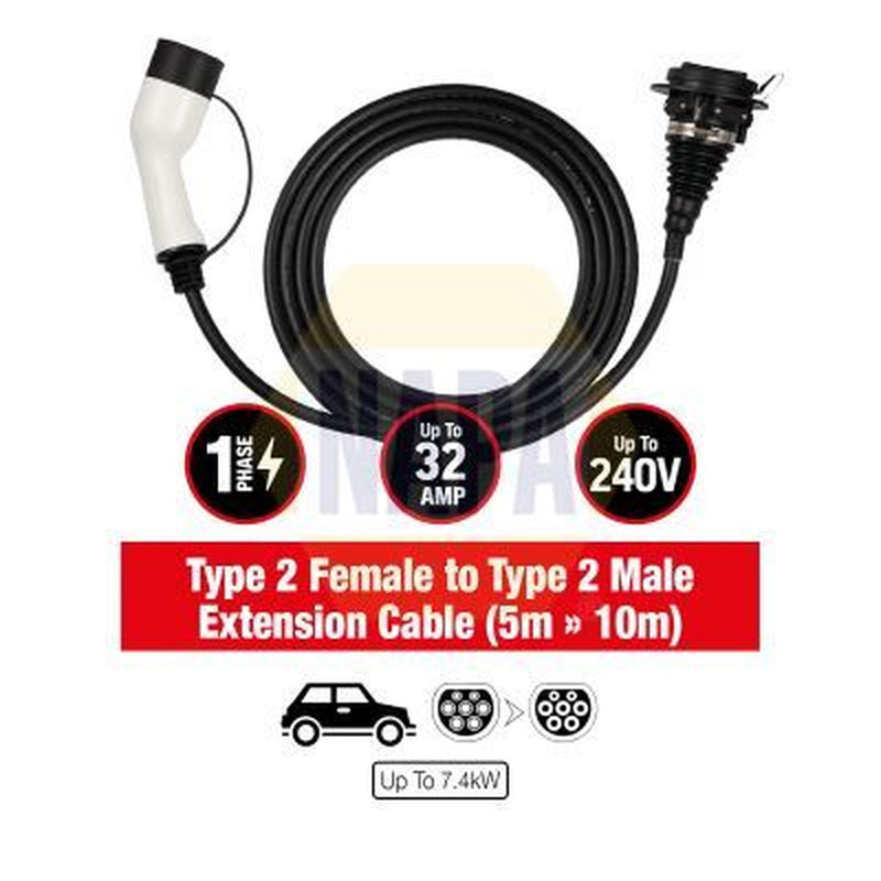 NAPA Electric Vehicle Charging Cable Charging plug type 2 NEC105