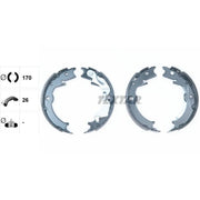Textar Parking Brake Shoe Set 91071000