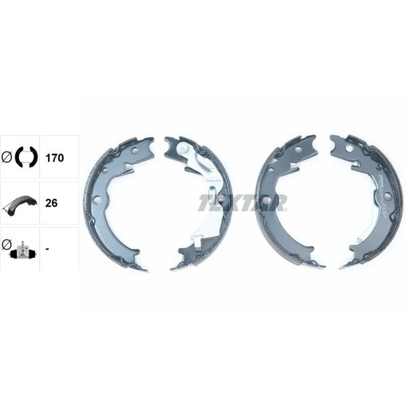 Textar Parking Brake Shoe Set 91071000