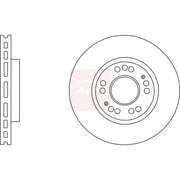 Apec 2 x Vented Front Brake Discs DSK2762