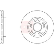 Apec 2 x Vented Front Brake Discs DSK2762