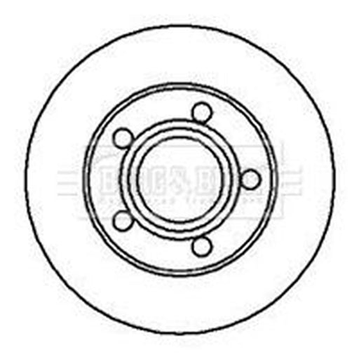 Borg & Beck 2 x Solid Rear Brake Discs BBD4182