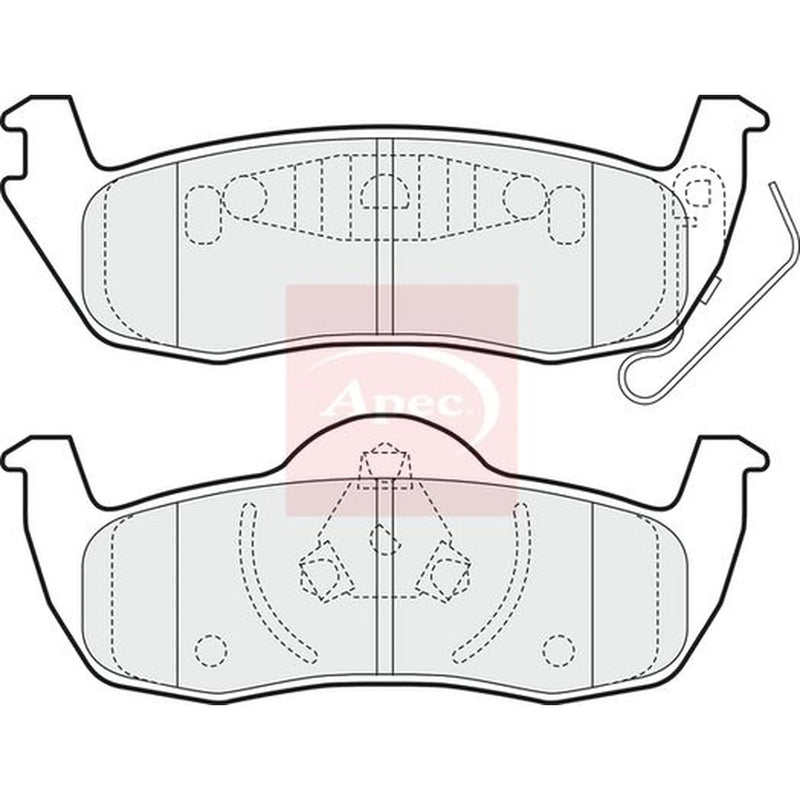 Apec Rear Brake Pad Set PAD1472