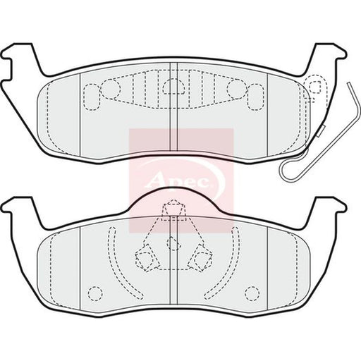 Apec Rear Brake Pad Set PAD1472