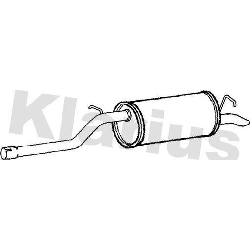 Klarius Box With Tail Pipe Rear VW641T