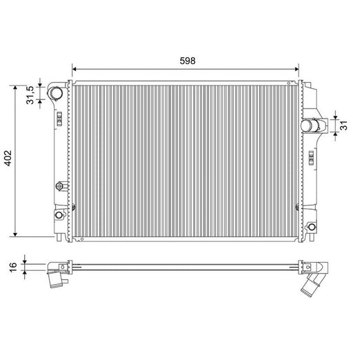Valeo Engine Radiator 701177