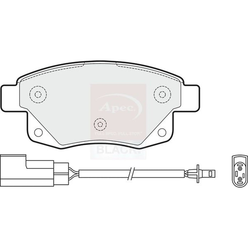 Apec Rear Brake Pad Set PAD1477B
