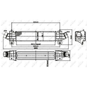 NRF Intercooler (Charge Air Cooler) 30840