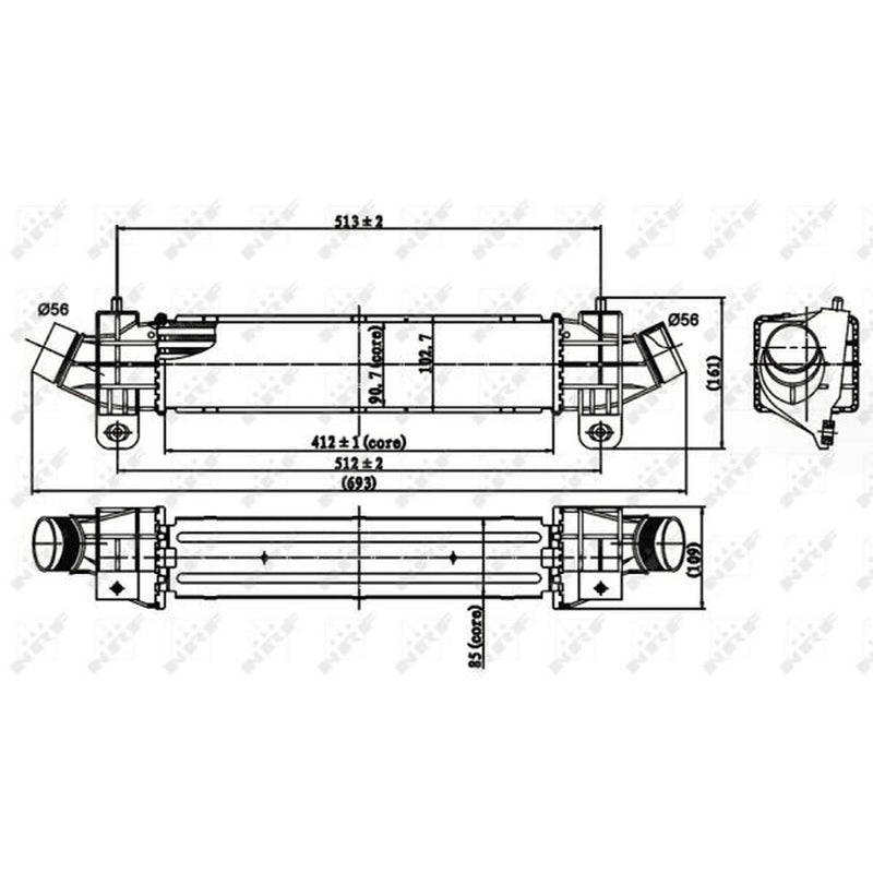 NRF Intercooler (Charge Air Cooler) 30840