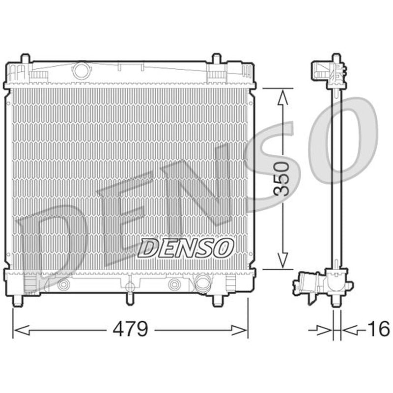Denso Engine Radiator DRM50070