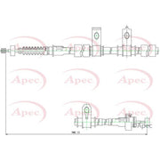 Apec Handbrake Cable Right Rear CAB1226
