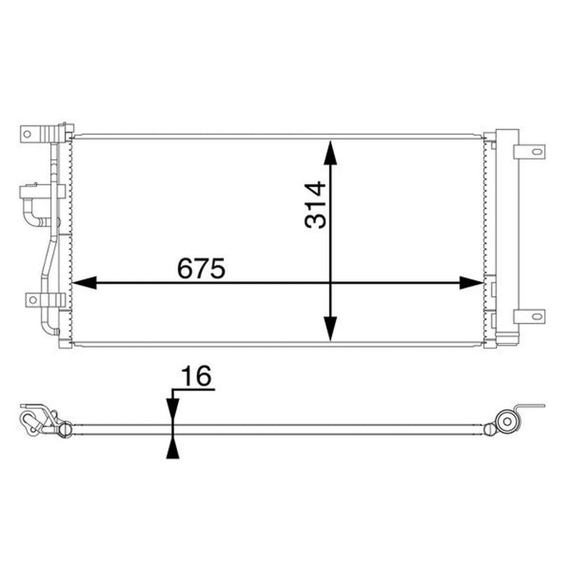 Mahle Air Conditioning Condenser AC 66 000S