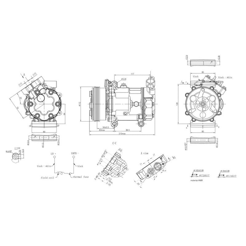 Hella Air Conditioning Compressor 8FK 366 200-261