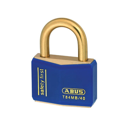 ABUS Mechanical T84MB/40mm Blue Rustproof Padlock - 10022717-01