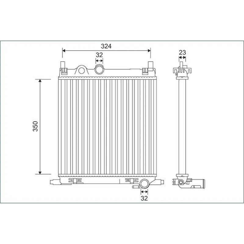 Valeo Engine Radiator 701128