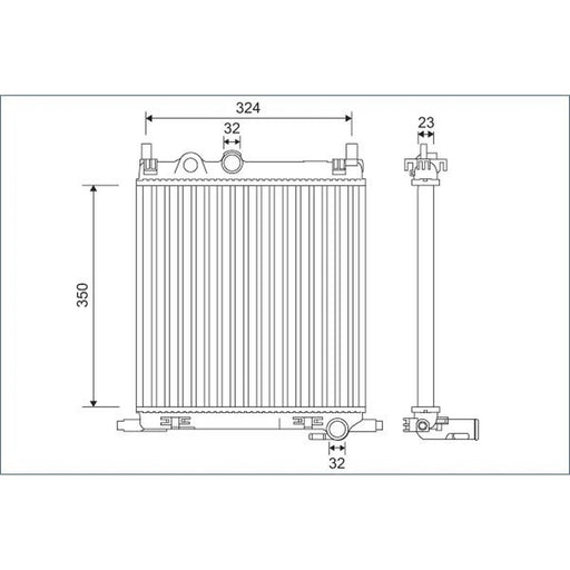 Valeo Engine Radiator 701128