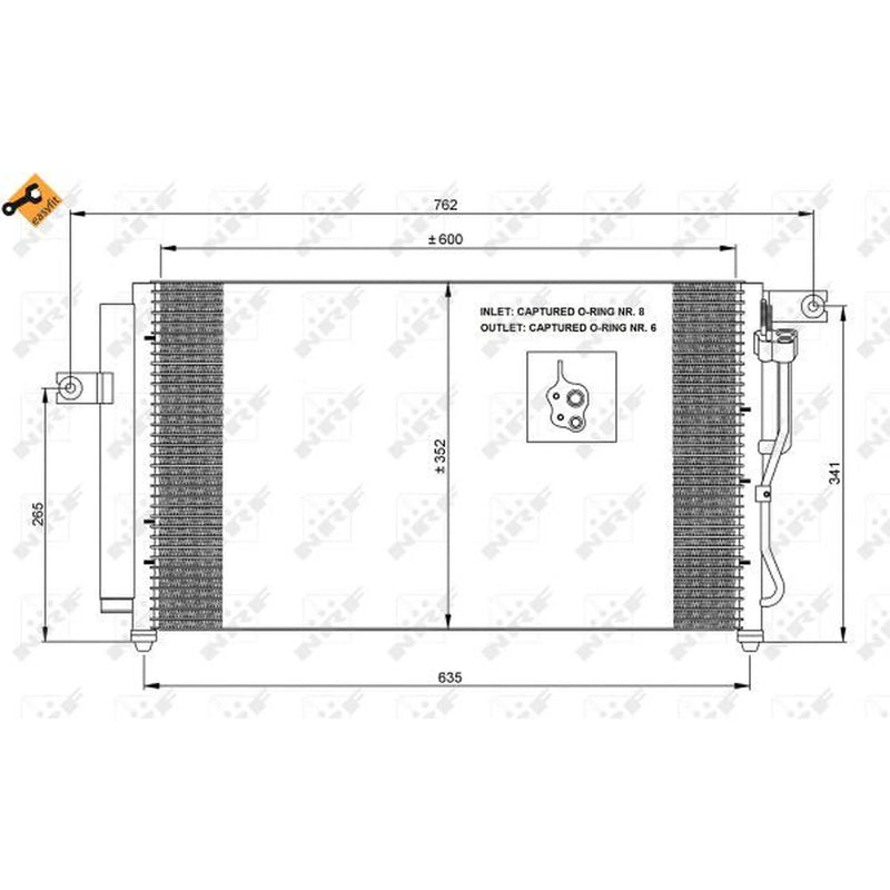 NRF Air Conditioning Condenser 35798