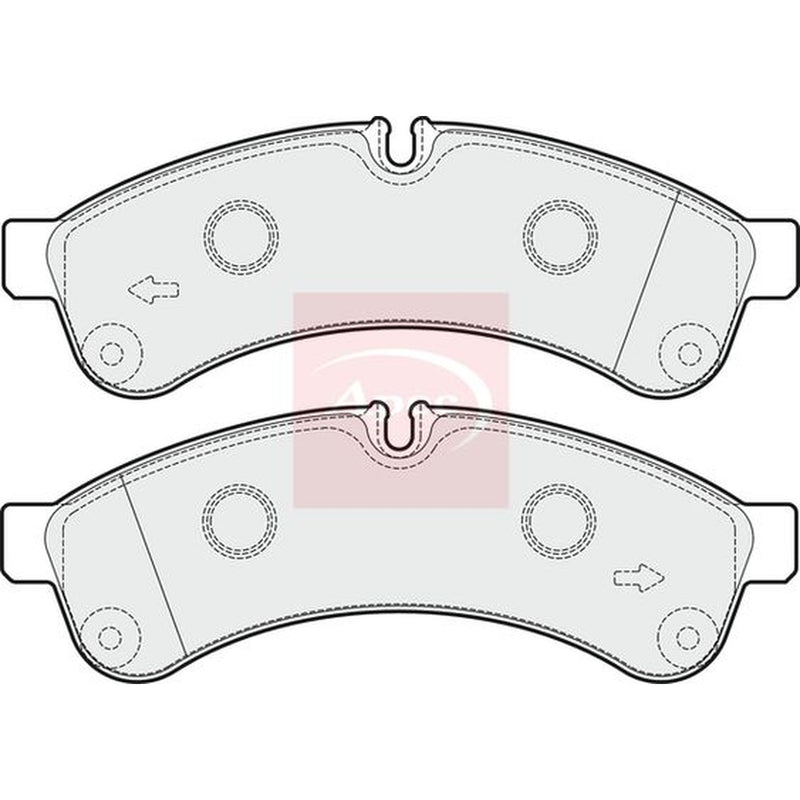 Apec Rear Brake Pad Set PAD1645
