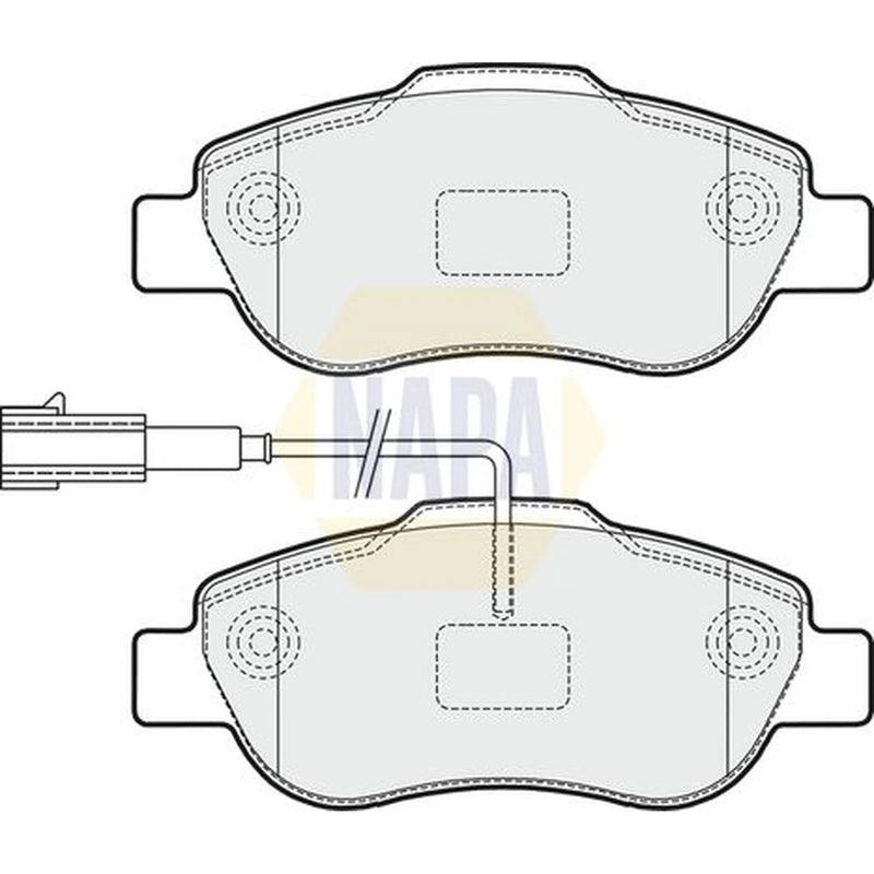 NAPA Front Brake Pad Set NBP1815