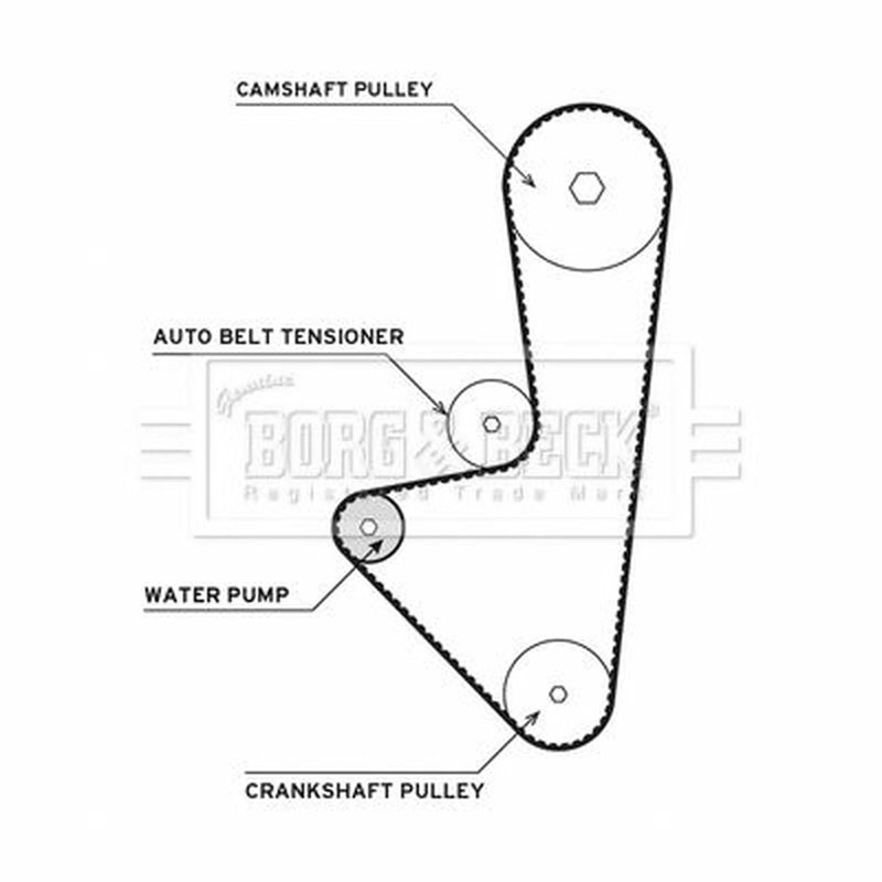 Borg & Beck Timing Belt & Water Pump Kit BTW1015
