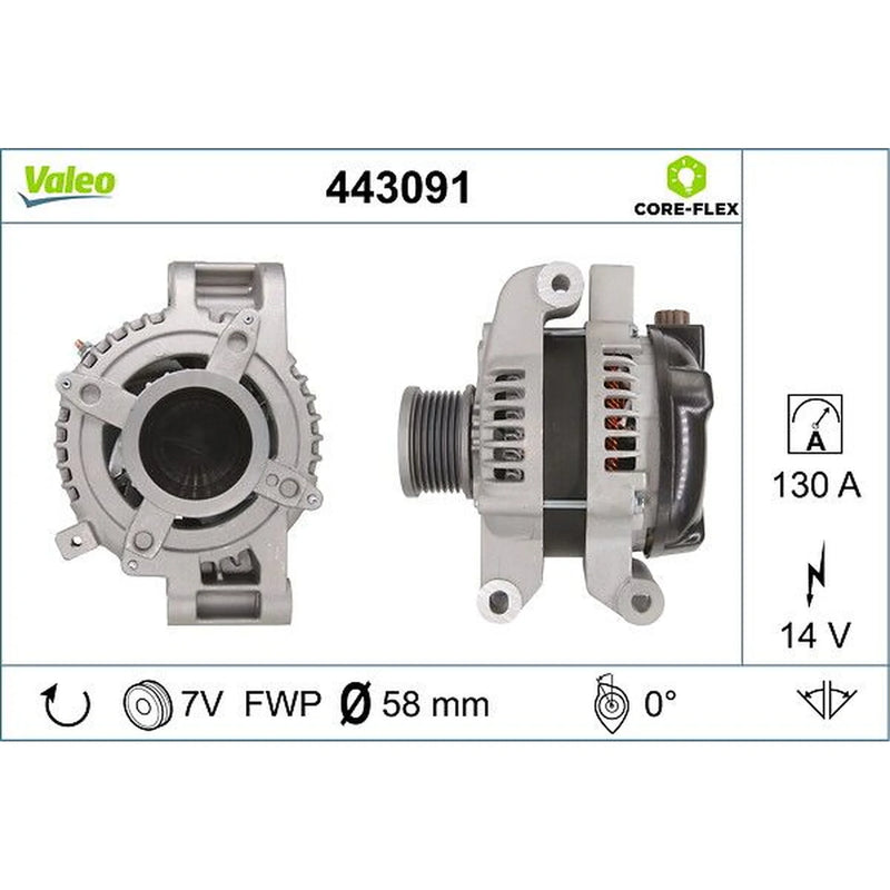Valeo Car Alternator 12V 443091