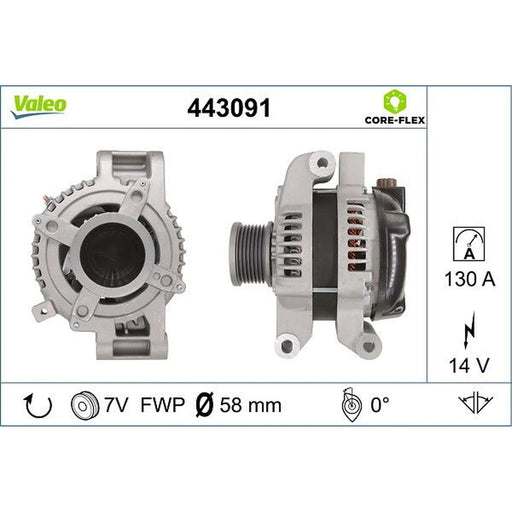 Valeo Car Alternator 12V 443091