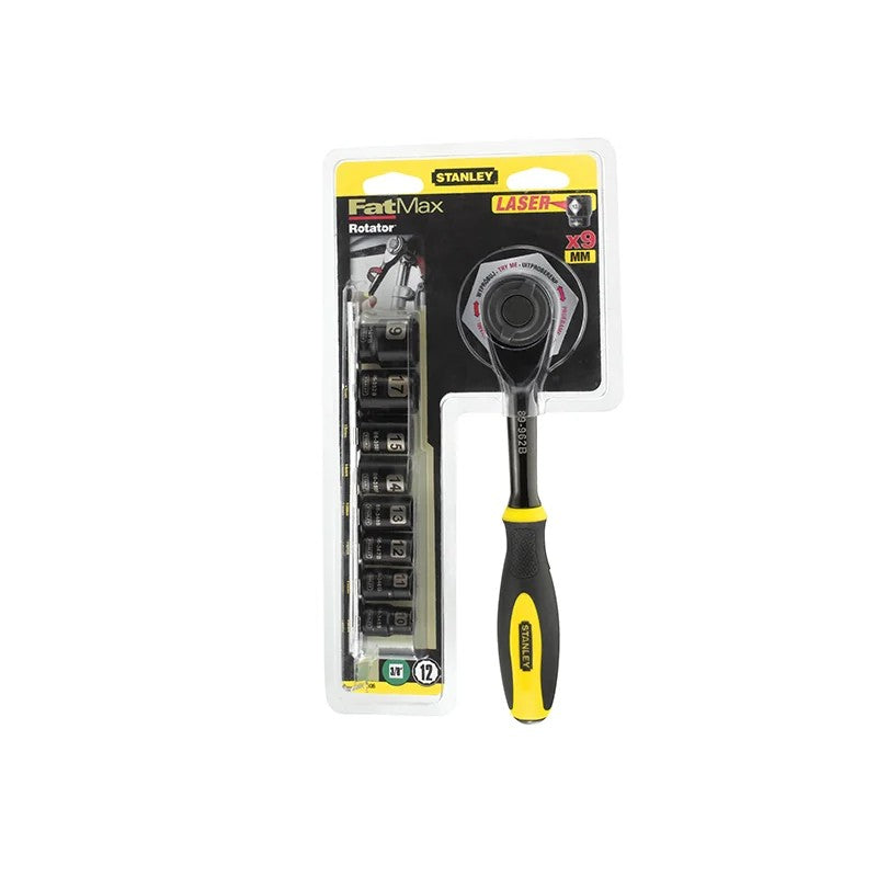 STANLEY® Hand Tools 3/8in Drive FatMax® Rotator Socket Set, 9 Piece - 0-94-606