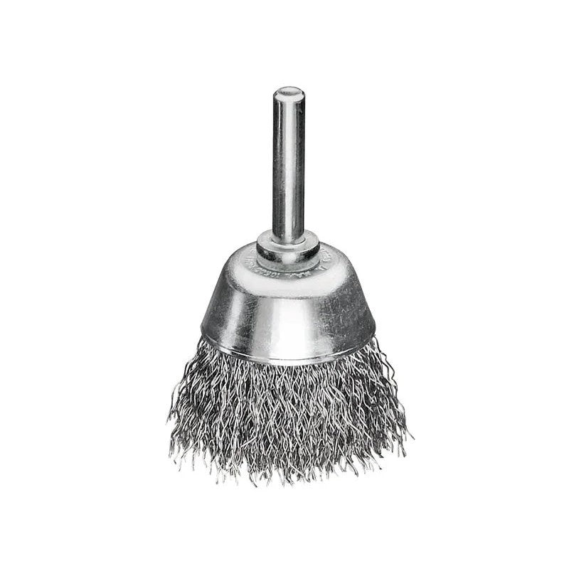 Lessmann Cup Brush with Shank D40mm x H15mm, 0.30 Steel Wire - 434.162