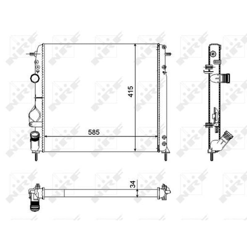 NRF Engine Radiator 58325