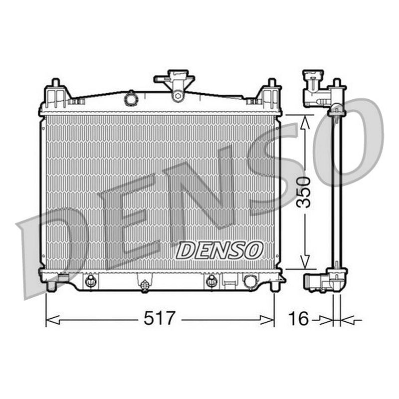 Denso Engine Radiator DRM44019