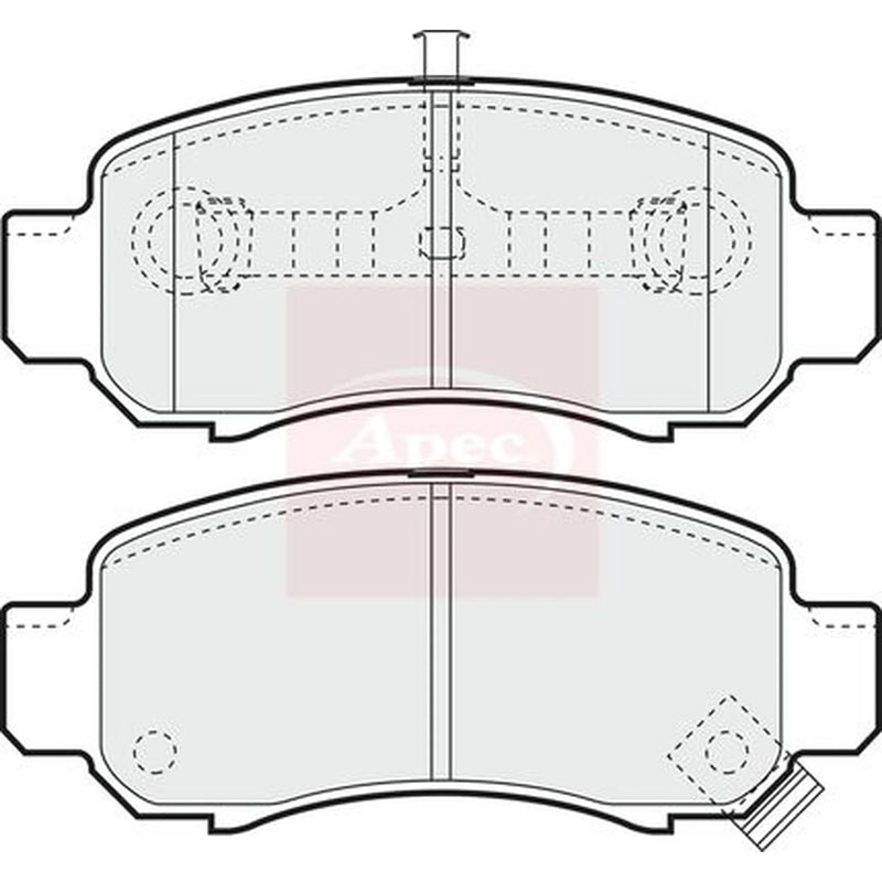Apec Front Brake Pad Set PAD1280