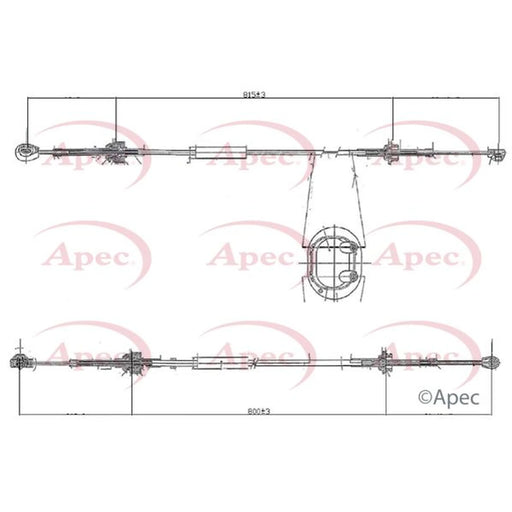 Apec Manual Transmission Cable Pull CAB7016
