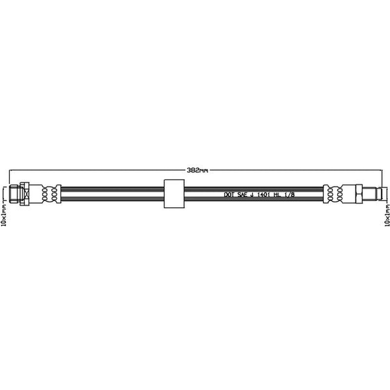 Abtex Brake Hydraulic Hose Line Rear ABH1114