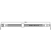 Abtex Brake Hydraulic Hose Line Rear ABH1114