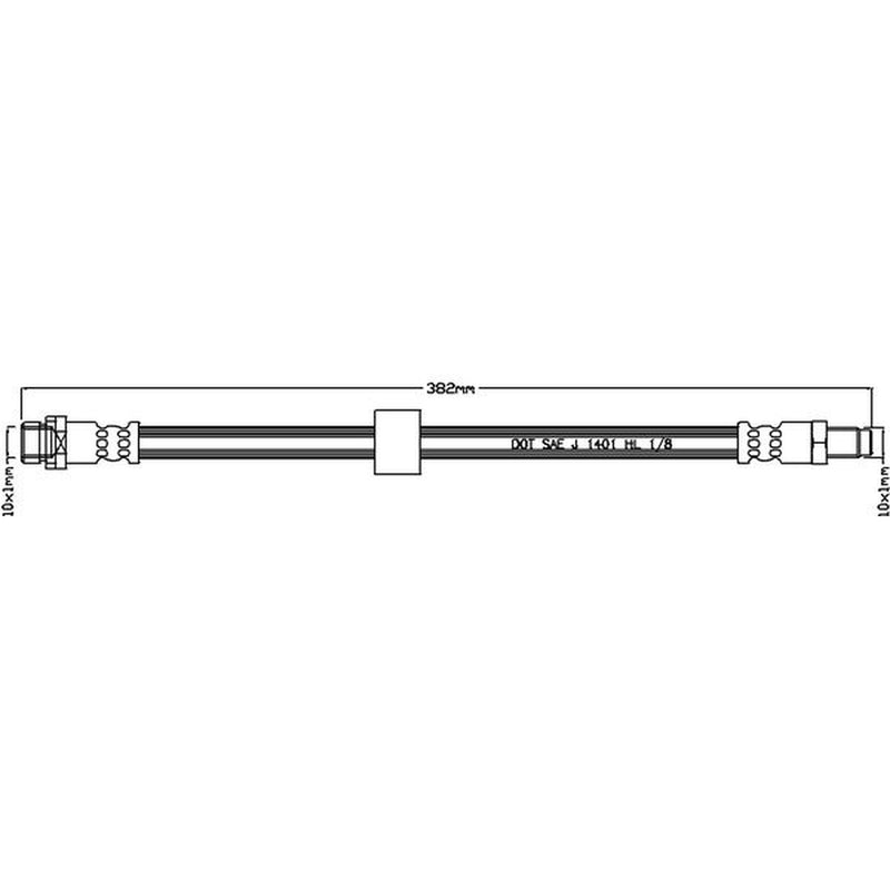 Abtex Brake Hydraulic Hose Line Rear ABH1114