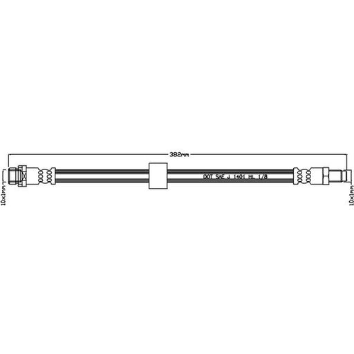 Juratek Brake Hydraulic Hose Line Rear JBH1114