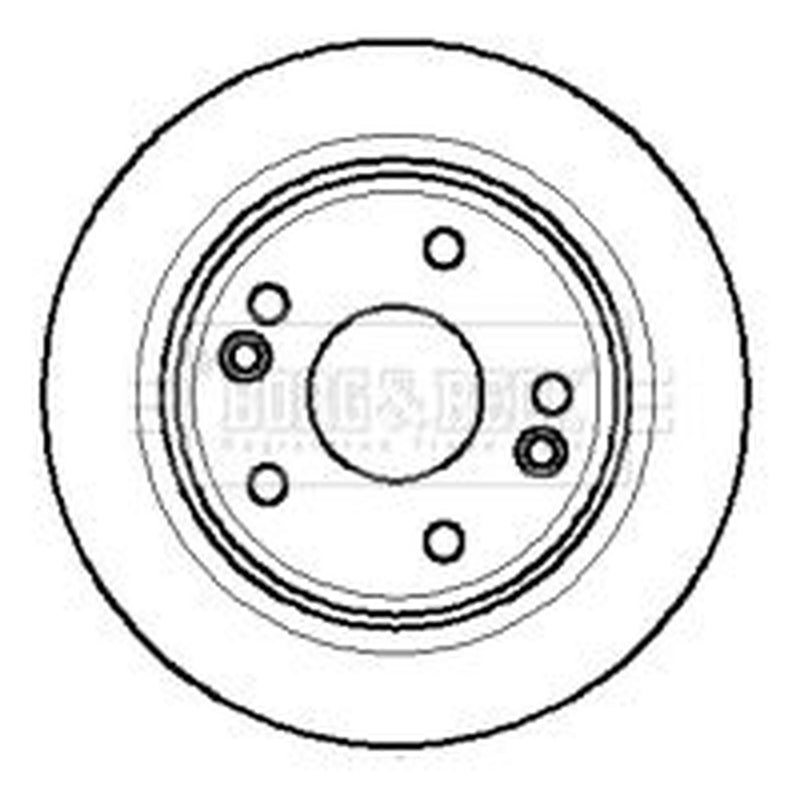 Borg & Beck 2 x Front Brake Discs BBD4271