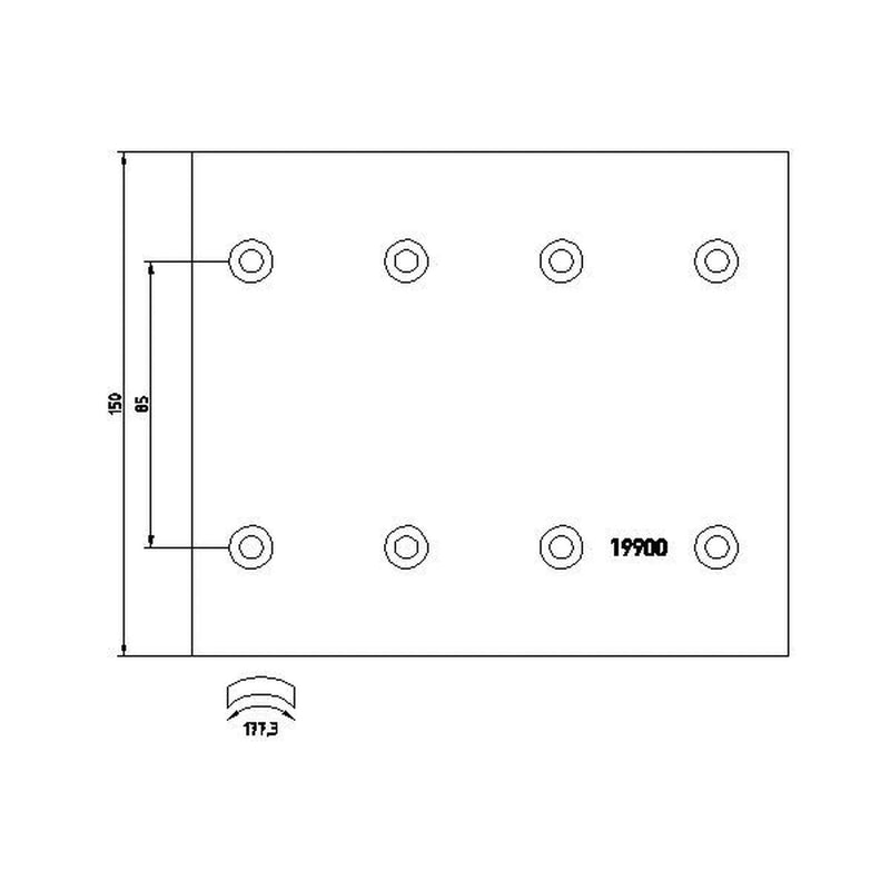 Textar Textar Cv Brake Lining Set 1990002