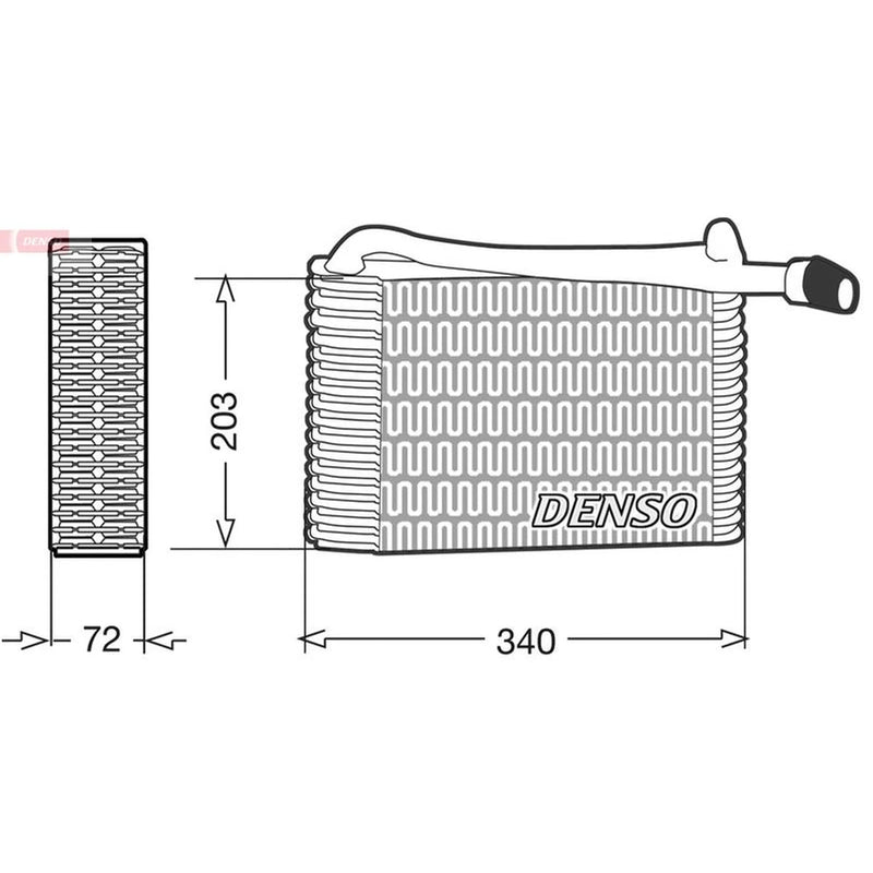 Denso Air Conditioning Evaporator DEV02004