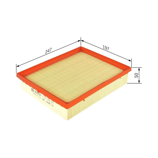 Bosch Car Air Filter S0267 Fits Renault Laguna Estate/Break - 2.0 - 07-15 F02640 Bosch  - Town Parts