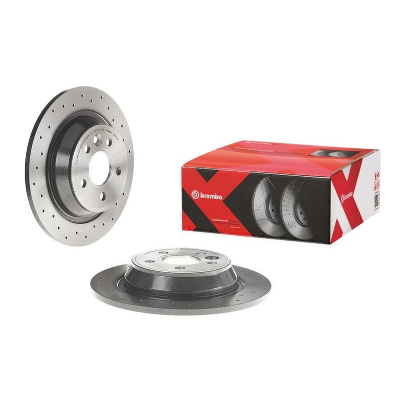 Brembo Xtra 2 x Perforated Rear Brake Discs 08.A540.1X