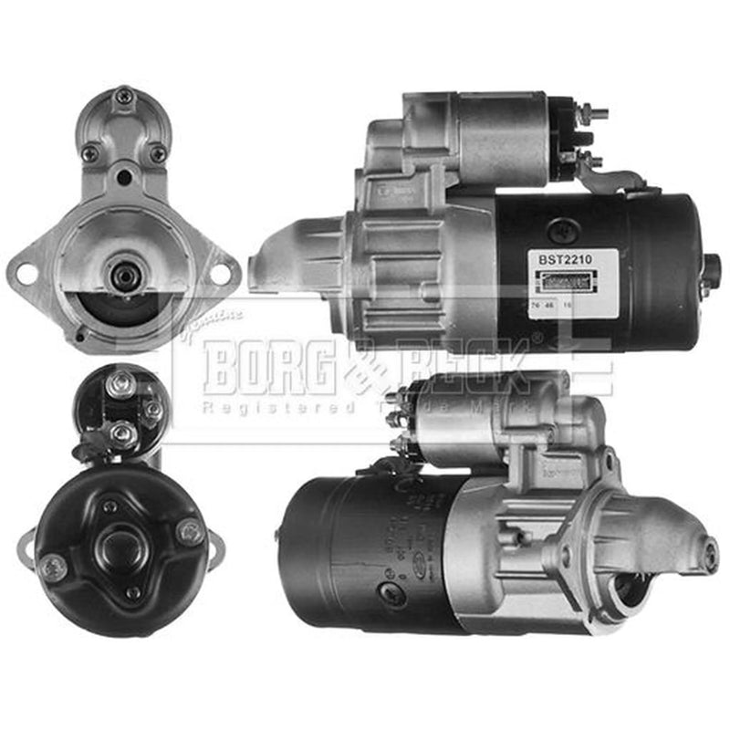 Borg & Beck Starter Motor 12V 2.2kW 9 Teeth BST2210