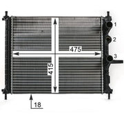 Mahle Engine Radiator CR 1993 000P