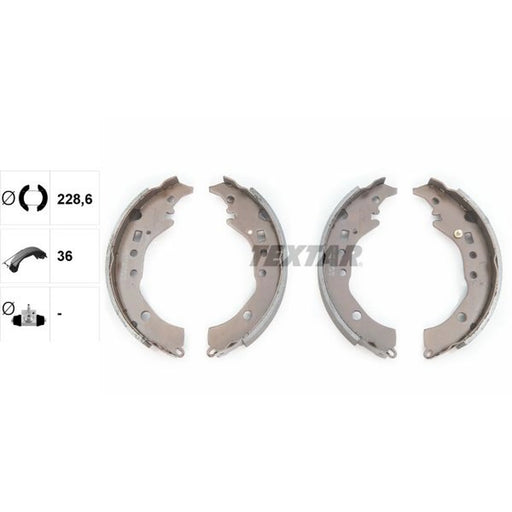 Textar Brake Shoe Set Axle Kit 91076900