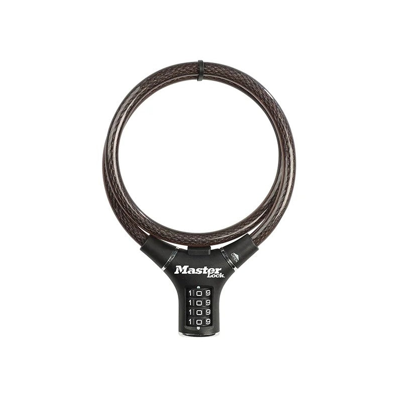 Master Lock Black Steel Rigid Combination Cable 0.9m x 12mm - 8229EURDPRO
